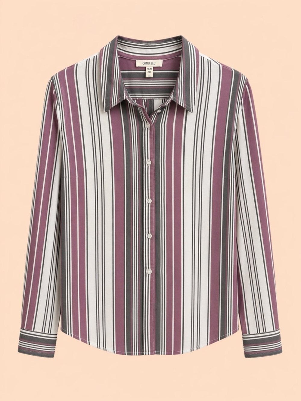 COMO BLEU WOMENS BUTTON UP SHIRT